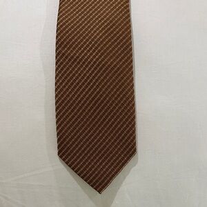 Michael Kors Brown and Tan Patterned Tie